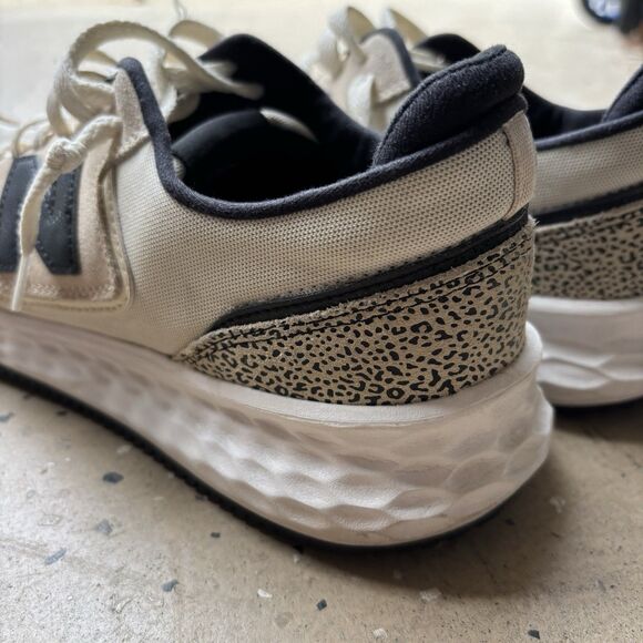New Balance Womens Shoes Size 10 X-70 Cheetah Print Turtle Dove Black Cream - Picture 4 of 8
